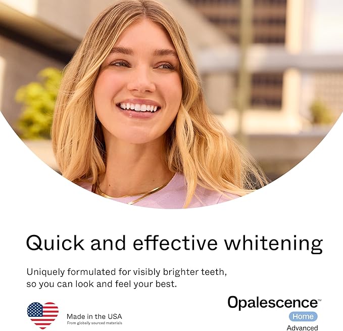 Opalescence GO Home Advanced Teeth Whitening Trays 15% (4 Treatments) Hydrogen Peroxide PF - Whitening Prefilled Kit - Developed by Leaders in Professional Whitening 6006-T