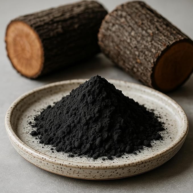 Activated Hardwood Charcoal Powder by Schizandu Vegan 100% | Supports Skin, Body, Teeth Whitening 3-Packs