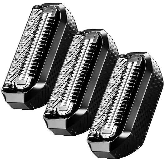 Shaver Replacement Blade compatible with MANSCAPED The Handyman Compact Face Shaver Razor Replacement Head (Black(3PCS))