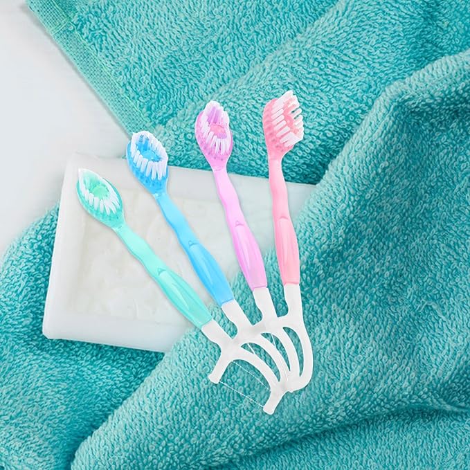 10pcs Mini Travel Toothbrush Kit with Soft Bristles Disposable Portable Oral Care for Single Use and Convenient On-The-go Cleaning