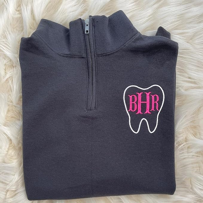 Chillever - Dental Hygienist Embroidered Sweatshirt, Gift For Hygienist, Tooth Gift, Teeth Sweatshirts For Women