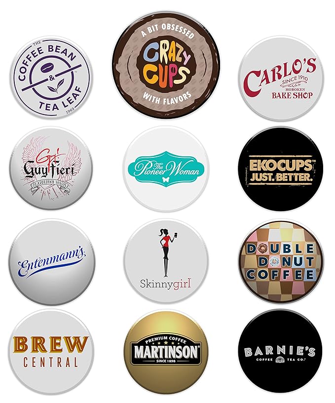 Flavored Decaf Coffee Pods Variety Pack Sampler, Assorted Single Serve Decaffeinated Coffee Capsules for Keurig K Cups Brewers, 30 Flavored Decaf Coffees - No Duplicates