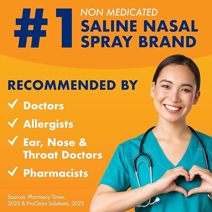 ARM & HAMMER Simply Saline Nasal Care Daily Mist 4.5oz – Instant Relief for Every Day Congestion – One 4.5oz Bottle