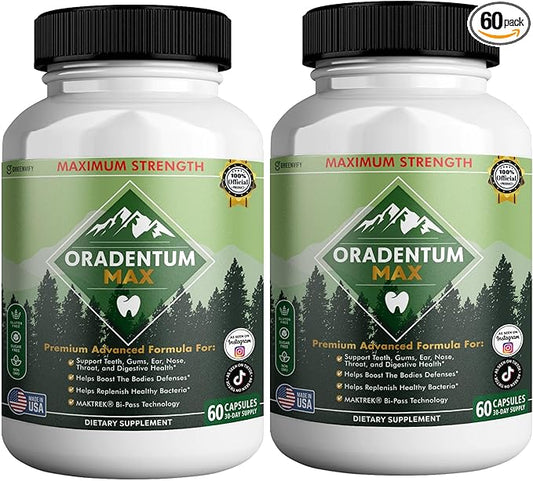 Oradentum Max Probiotic Supplement, 40 Billion CFU, 60 Capsules, 30 Day Supply (2)