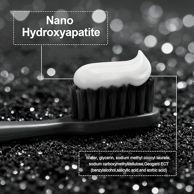 Woadee Hydroxyapatite Toothpaste for Advanced Enamel Protection, Fluoride-Free Nano Hydroxyapatite Toothpaste, Gentle and Effective Formula, Fresh Breath, Suitable for Sensitive Teeth 4 Pack
