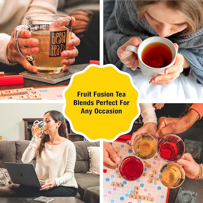 Tiesta Tea - Strawberry Kiwi Herbal Tea, Loose Leaf, Strawberry Hibiscus Kiwi Fruit Tea, Premium Caffeine-Free Herbal Blend, Make Hot or Iced & Up to 25 Cups, 2.5 oz Resealable Pouch