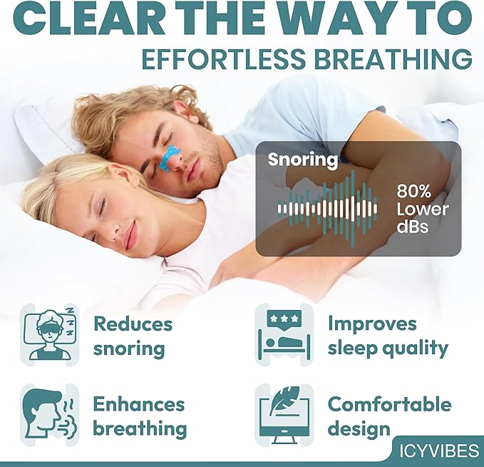 Premium Nasal Strips for Snoring - 60 Count Extra Strength to Support Breathing Enhance Sleep Experience and Promote Overall Well Being for Men & Women Tape