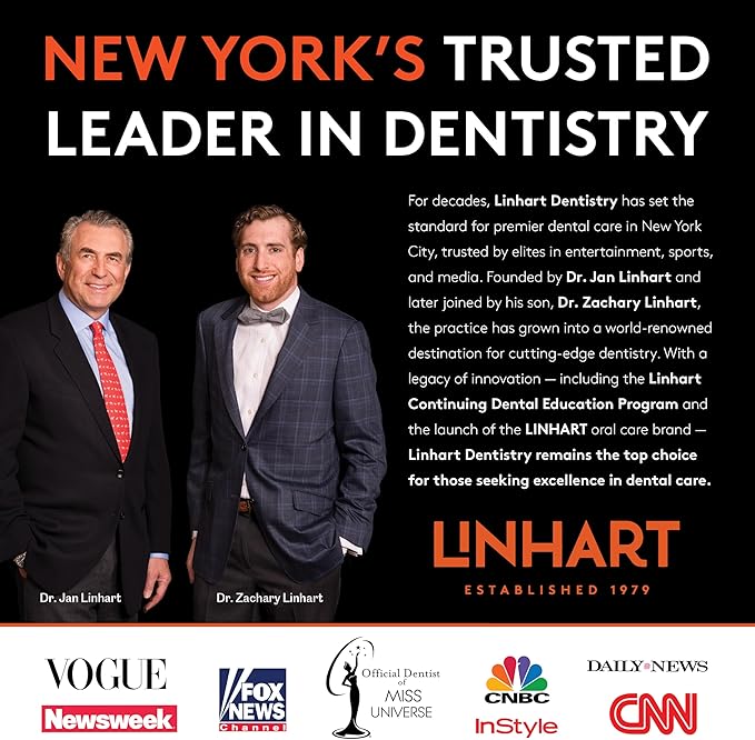 LINHART Travel Toothpaste - Teeth Whitening, Travel Size Toothpaste with Mint Flavor, 1 Ounce (Pack of 3)