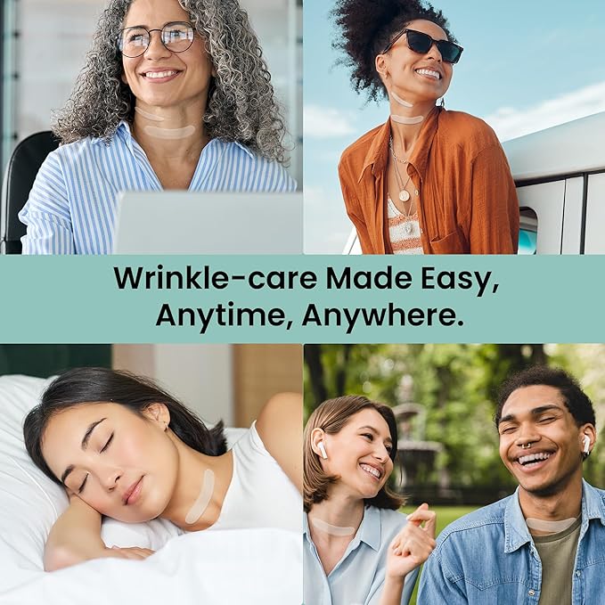 360° Smoother Set, Wrinkle Patches for Forehead, Neck, Smile Line, and Frownline| Korean Skincare with Retinol, Collagen, & Hyaluronic Acid| Overnight Wrinkle Treatment Invisible Tape