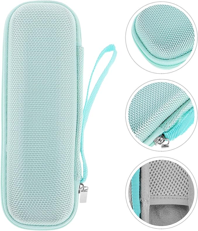 Portable Electric Toothbrush Travel Case Hard Protective Storage Box with Cable Organizer Pouch Lightweight Green for Outdoor and Daily Oral Care
