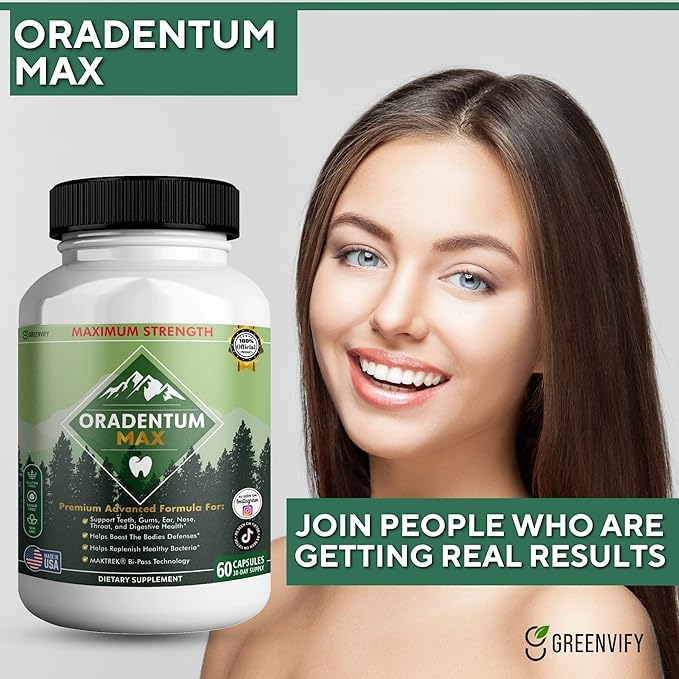 Oradentum Max Probiotic Supplement, 40 Billion CFU, 60 Capsules, 30 Day Supply (5)