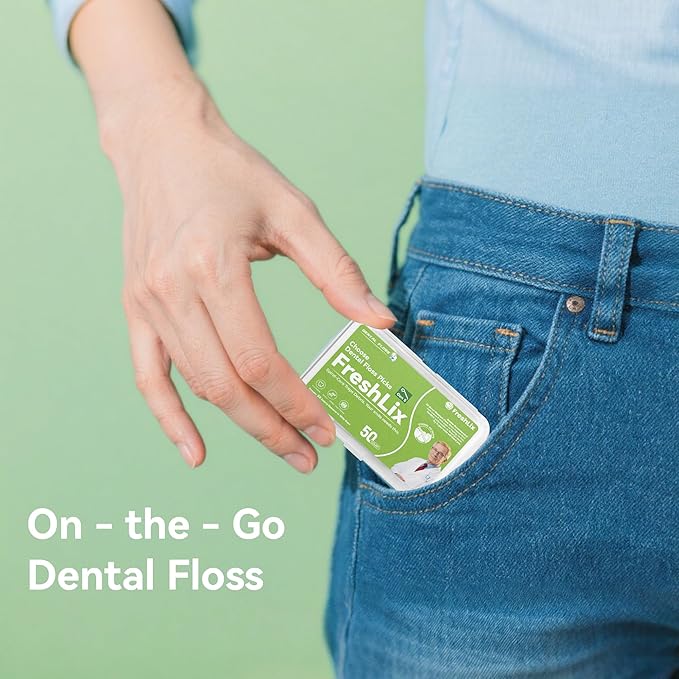 Dental Floss Picks 1000 Count Tooth Picks Flossers Gen 5 Toothpicks Sticks to Remove Plaque & Protect Gingivae for Adults & Kids Teeth Cleaning