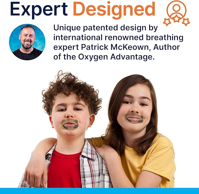 MyoTape - Sleep Tape for Kids - 90 Nights - Reduce Snoring - Improve Your Kids Sleep - Promote Nasal Breathing - Children - Gentle On Skin