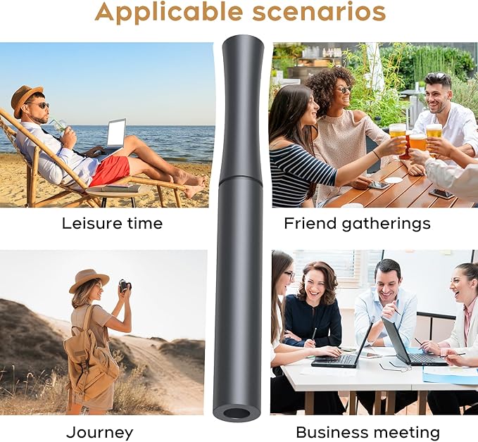 Double Mint Fresh Air Device,Smokeless Inhalers,Reduces Bad Hand Habits,Double Mint Aluminum Mouth Retainer,Comes with 4 Flavored Cotton Wickets-J13