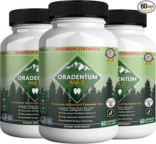 Oradentum Max Probiotic Supplement, 40 Billion CFU, 60 Capsules, 30 Day Supply (3)