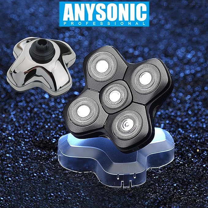 Universal Magnetic 5 Blades for Freebird, Head Shaver Replacement Heads for Universal Replacement Heads