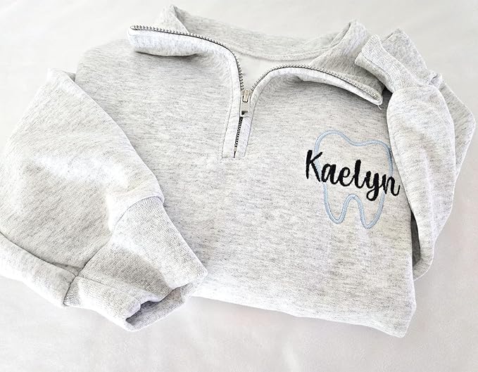 Chillever - Dental Hygienist Embroidered Sweatshirt, Gift For Hygienist, Tooth Gift, Teeth Sweatshirts For Women