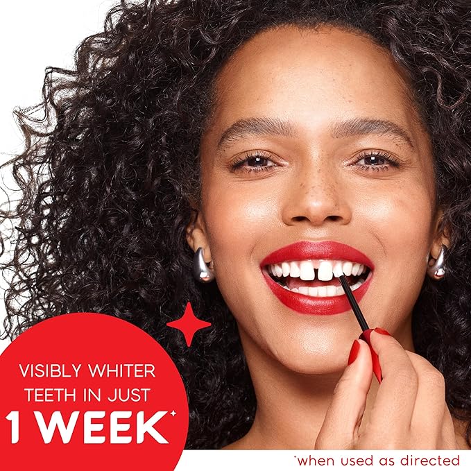 Colgate Optic White Overnight Teeth Whitening Pen, Hydrogen Peroxide Teeth Whitening Pen, Visibly Whiter Teeth in Just 1 Week When Used as Directed, 21 Whitening Treatments, 0.08 fl oz