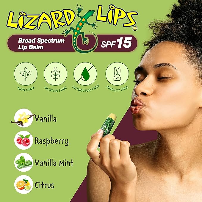 Lizard Lips SPF 15 Lip Balm (Vanilla)