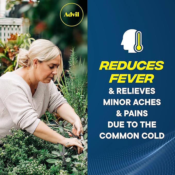 Advil Pain Reliever and Fever Reducer, Pain Relief Medicine with Ibuprofen 200mg for Joint Pain, Muscle Ache and Minor Arthritis Pain Relief - 200 Coated Tablets with Easy Open Arthritis Cap