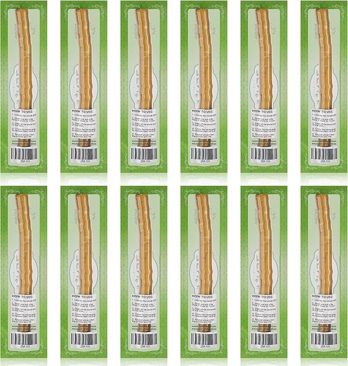 Zenia Sewak Natural Miswak Toothbrush - Vacuum Sealed Natural Flavor Traditional Peelu Toothbrush Stick - for Healthy Gums, Teeth, and Fresher Breath (Pack of 12)
