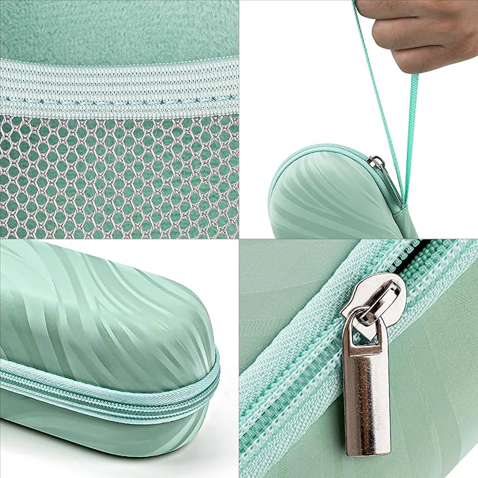 Electric Toothbrush Case, Carrier Bag for Travelling, Portable Toothbrush Carrying Case Holder Compatible with AquaSonic, Sumkyle, Oral-B iO Series, Philips Sonicare. (Green)