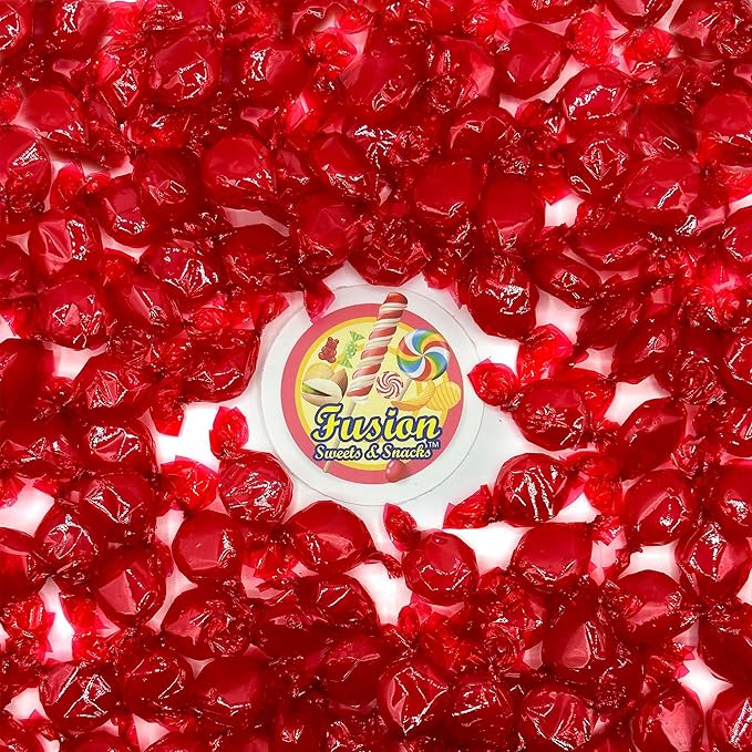 Cinnamon Discs Hard Candy - Bulk 1 Pound Individually Wrapped Red Cinnamon Candies (Approx 75 Pieces) - Holiday Bulk Candy