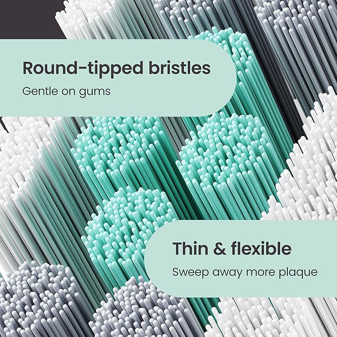 quip Ultra Brush Pod Refill Heads - 4 Pack - Verified quip Brush Head Refills for Sonic Electric Toothbrushes - Soft Bristles, Compact - Last 3 Months Each - White