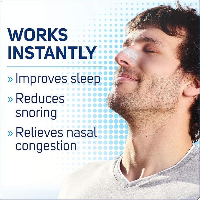 Nasal Strips Extra Strength, Clear, 26 ct | Works Instantly to Improve Sleep, Reduce Snoring, & Relieve Nasal Congestion Due to Colds & Allergies